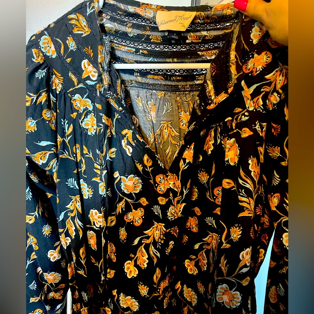 Boho style peasant top